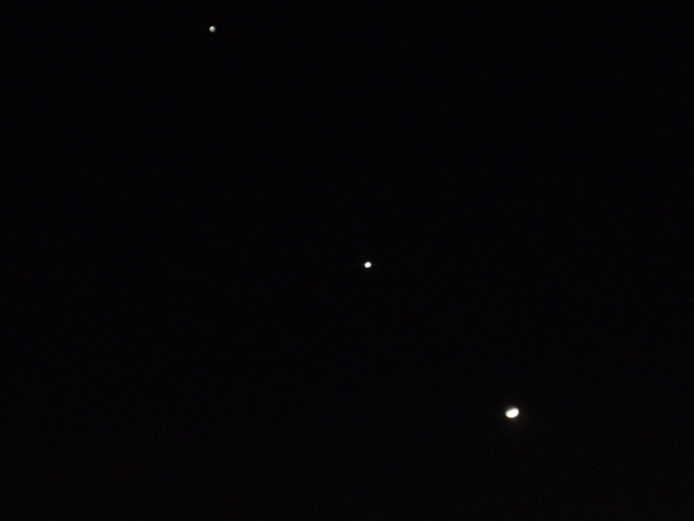 Luna, Venere e Giove - 24 febbraio 2012